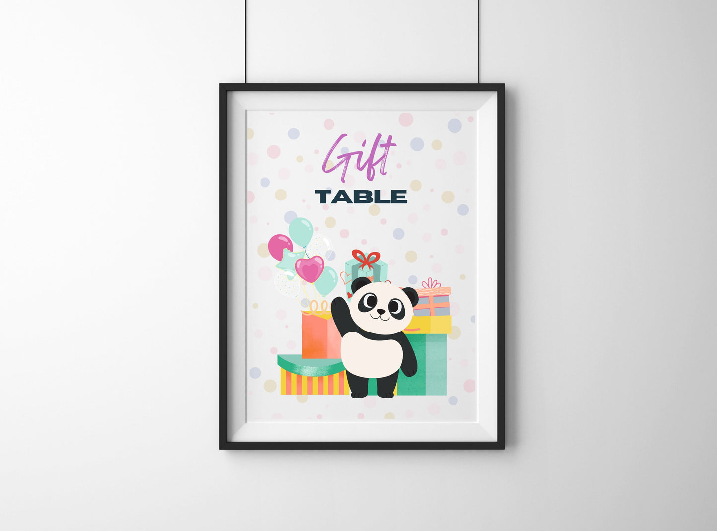 Kids Birthday Panda Party Set Printable Bundle - Welcome Sign, Time Capsule, Gift Table, Thank You Tags, Cup Cake Topper, | Happy Panda