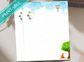 Kids Friendly Letter Writing Paper - Printable Stationery - Journal Paper, Letter, Teachers Note, Thank You, Lined Paper | Flying Kite