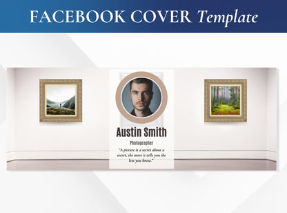 Facebook Cover Template, Banner, Header | Artists | Creator | Photography | Stylist