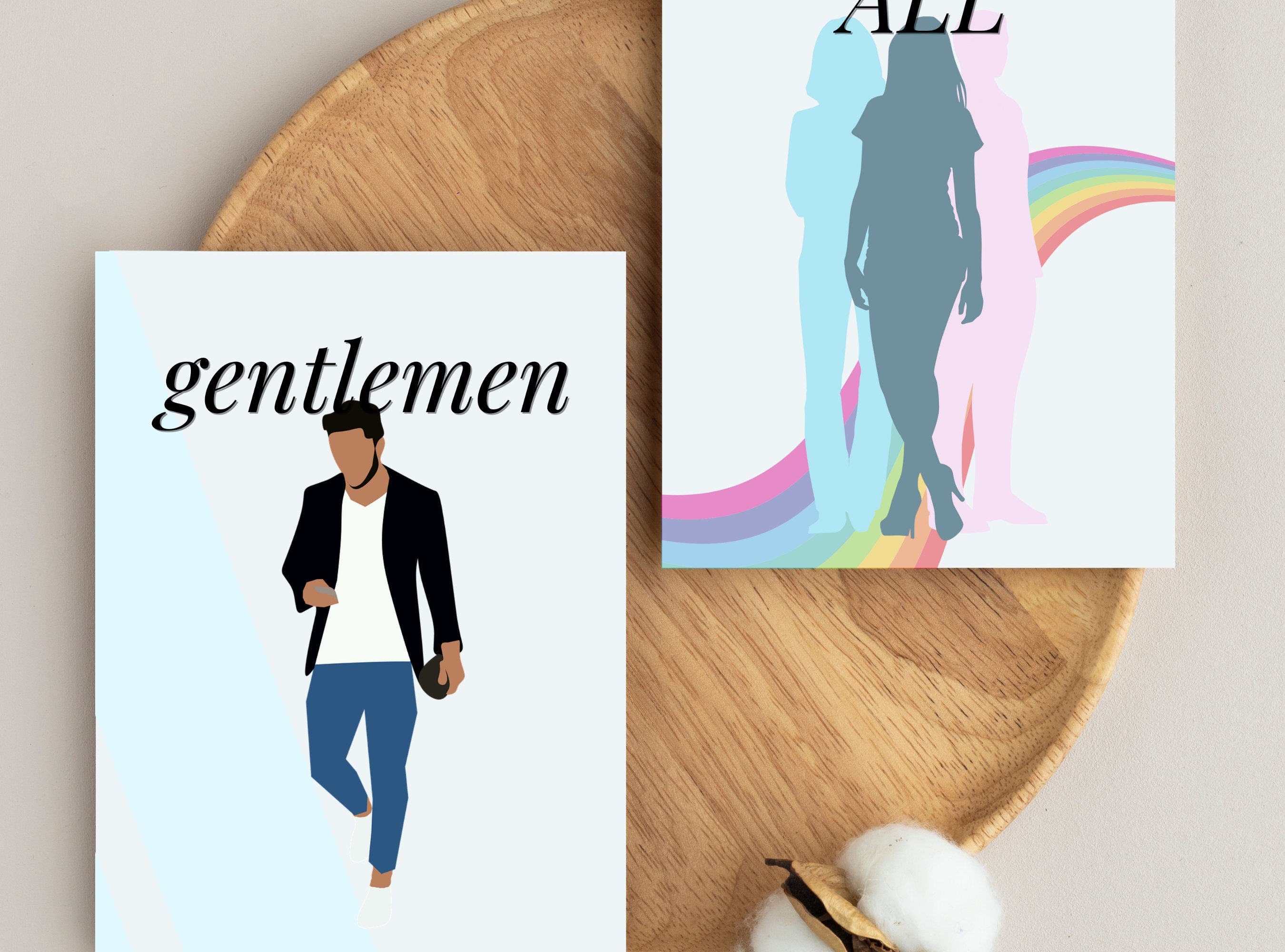 BATHROOM Sign - Ladies Room, Men's Room, All Gender, Restroom, Powder Room Signage Printable