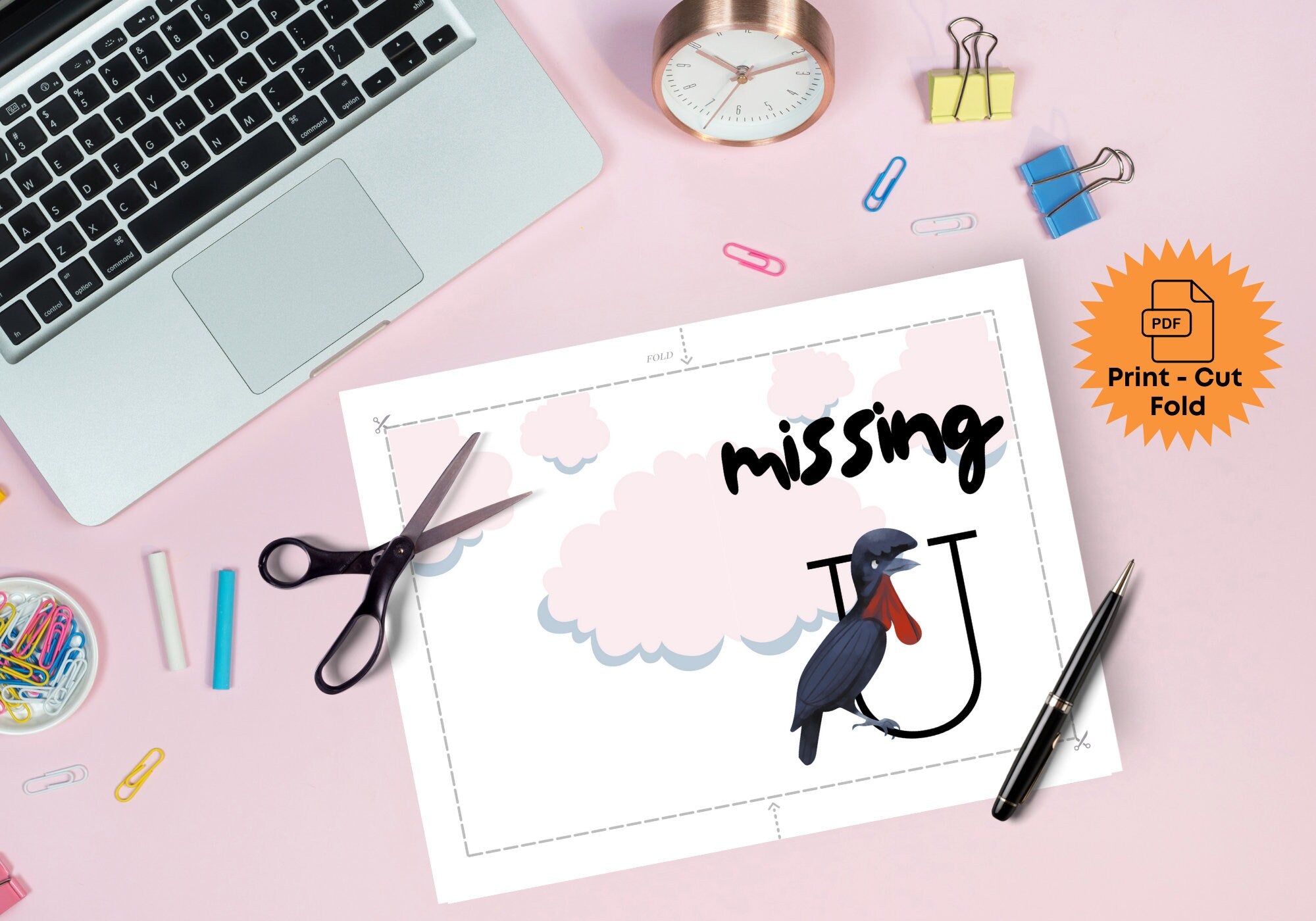 Missing You - Black Bird I Miss you Printable Greeting Card
